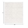 Martha Stewart x SAFAVIEH Shag Rug Collection - 4' x 6', Light Grey, & White, Non-Shedding & Easy Cleaning, Ultra Plush Thick Pile, Ideal for Living Room, Foyer, Bedroom, Accent Space (MSR0727F) view 2