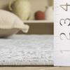 SAFAVIEH Area Rug 3' Round - Reflection Collection - Light Grey & Cream, Non-Shedding & Easy Cleaning, Ideal for Living Room, Bedroom (RFT670C) view 4