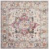 SAFAVIEH Madison Collection Area Rug - 8' Square, Purple Pink Fuchsia & Ivory Boho Chic Distressed Design, Non-Shedding & Easy Cleaning, Ideal for Living Room, Bedroom, Office, Dining Space (MAD603R) view 3