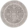 SAFAVIEH Area Rug 5' Round - Reflection Collection - Dark Grey & Cream, Non-Shedding & Easy Cleaning, Ideal for Living Room, Bedroom (RFT670B) view 3