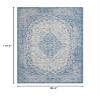 SAFAVIEH Washable Rug Outdoor Courtyard Collection - 6'7" x 9'6", Blue & Grey, Non-Shedding & Easy Cleaning, Ideal for Patio, Backyard, Mudroom (CY8720-36812) view 2