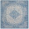 SAFAVIEH Washable Rug Outdoor Courtyard Collection - 6'7" x 9'6", Blue & Grey, Non-Shedding & Easy Cleaning, Ideal for Patio, Backyard, Mudroom (CY8720-36812) view 3