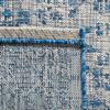 SAFAVIEH Washable Rug Outdoor Courtyard Collection - 6'7" x 9'6", Blue & Grey, Non-Shedding & Easy Cleaning, Ideal for Patio, Backyard, Mudroom (CY8720-36812) view 4
