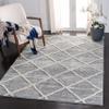 Martha Stewart x SAFAVIEH Shag Rug Collection - 5'1" x 7'6", White & Light Grey, Non-Shedding & Easy Cleaning, Ultra Plush Thick Pile, Ideal for Living Room, Bedroom, Dining Space (MSR0720A) view 1