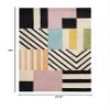 SAFAVIEH Fifth Avenue Collection Accent Rug - 2'3" x 5', Ivory & Black, Handmade Mid-Century Modern Abstract Wool, Ideal for High Traffic Areas in Entryway, Living Room, Bedroom (FTV122A) view 2
