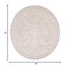 SAFAVIEH Area Rug 3' Round - Reflection Collection - Cream & Ivory, Non-Shedding & Easy Cleaning, Ideal for Living Room, Bedroom (RFT665D) view 2
