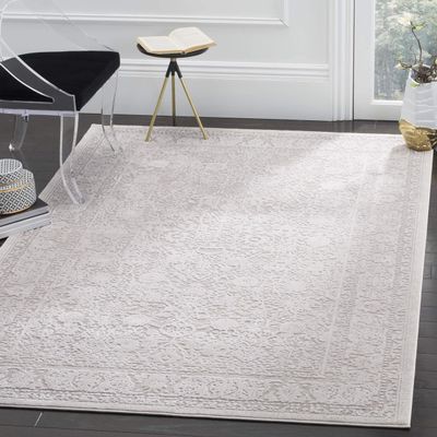 SAFAVIEH Area Rug 3' Square - Reflection Collection - Beige & Cream, Non-Shedding & Easy Cleaning, Ideal for Living Room, Bedroom (RFT663A)