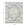 Martha Stewart x SAFAVIEH Shag Rug Collection - 4' x 6', White & Light Grey, Non-Shedding & Easy Cleaning, Ultra Plush Thick Pile, Ideal for Living Room, Foyer, Bedroom, Accent Space (MSR0739A) view 2