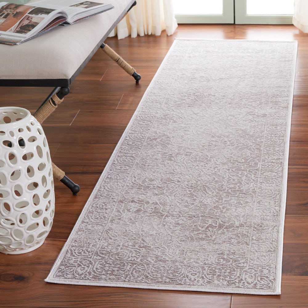 SAFAVIEH Reflection Collection Runner Rug - 2'3" x 18', Beige & Cream, Non-Shedding & Easy Cleaning, Ideal for Living Room, Bedroom (RFT670A)