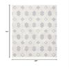 Martha Stewart x SAFAVIEH Shag Rug Collection - 4' x 6', White & Light Grey, Non-Shedding & Easy Cleaning, Ultra Plush Thick Pile, Ideal for Living Room, Foyer, Bedroom, Accent Space (MSR0728A) view 2