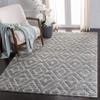 Martha Stewart x SAFAVIEH Area Rug Collection - 5'1" x 7'6", Dark Grey & Light Grey, Non-Shedding & Easy Cleaning, Ideal for Living Room, Bedroom, Office, Dining Space (MSR0782H) view 1
