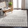 Martha Stewart x SAFAVIEH Shag Rug Collection - 4' x 6', White & Light Grey, Non-Shedding & Easy Cleaning, Ultra Plush Thick Pile, Ideal for Living Room, Foyer, Bedroom, Accent Space (MSR0737A) view 1