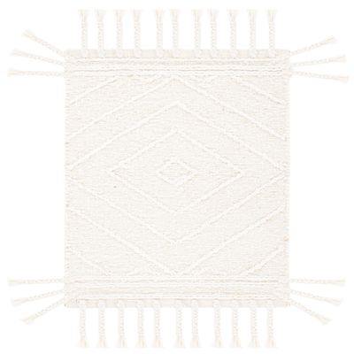SAFAVIEH Natura Collection Accent Rug - 2' x 3', Ivory, Handmade Wool, Ideal for High Traffic Areas in Entryway, Living Room, Bedroom (NAT332A)