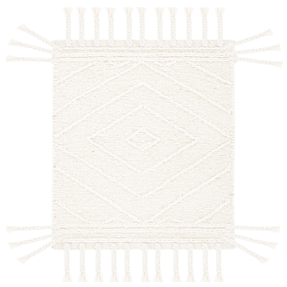 SAFAVIEH Natura Collection Accent Rug - 2' x 3', Ivory, Handmade Wool, Ideal for High Traffic Areas in Entryway, Living Room, Bedroom (NAT332A)