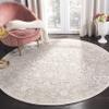 SAFAVIEH Area Rug 3' Round - Reflection Collection - Beige & Cream, Non-Shedding & Easy Cleaning, Ideal for Living Room, Bedroom (RFT667A) view 1