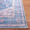 SAFAVIEH Washable Rug Serapi Collection - 8' x 10', Blue & Ivory, Slip Resistant & Easy to Clean, Ideal for Living Room, Bedroom, Dining Space (SEP513M) view 3