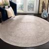 SAFAVIEH Area Rug 3' Round - Reflection Collection - Beige & Cream, Non-Shedding & Easy Cleaning, Ideal for Living Room, Bedroom (RFT663A) view 1