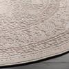 SAFAVIEH Area Rug 3' Round - Reflection Collection - Beige & Cream, Non-Shedding & Easy Cleaning, Ideal for Living Room, Bedroom (RFT663A) view 3