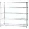 Regal Altair 18'' Deep x 48'' Wide x 72'' High 5 Tier Chrome Wire Shelving Unit | NSF Commercial Storage Rack Kit view 1
