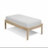 Alaska Wooden Twin XL Bed Platform Bed Solid Pine Wood Twin XL Size Bed Unfinished with Wooden Slats Mattress Support Teens Bed No Box Spring Needed Suitable for Kids Bedroom Boys and Girls Kids Bed view 1