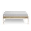 Alaska Wooden Twin XL Bed Platform Bed Solid Pine Wood Twin XL Size Bed Unfinished with Wooden Slats Mattress Support Teens Bed No Box Spring Needed Suitable for Kids Bedroom Boys and Girls Kids Bed view 4