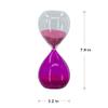 A&B Home Hourglass Rose Pink Sand Timer - Decorative Glass Table Timer for Home Office Decor 3.2" view 2