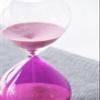 A&B Home Hourglass Rose Pink Sand Timer - Decorative Glass Table Timer for Home Office Decor 3.2" view 3