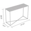 Safdie Console Sofa Table, L44xW16xH29.5 inches, Dark Taupe view 3