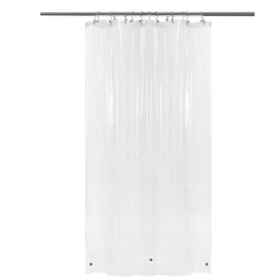 Abipuir RV Shower Curtain Liner with 3 Magnets 47" x 64" Camper Shower Curtain for Travel Trailers, Waterproof PEVA Shower Liner for Camping Stall, PVC Free, Metal Grommets Clear, 47x64