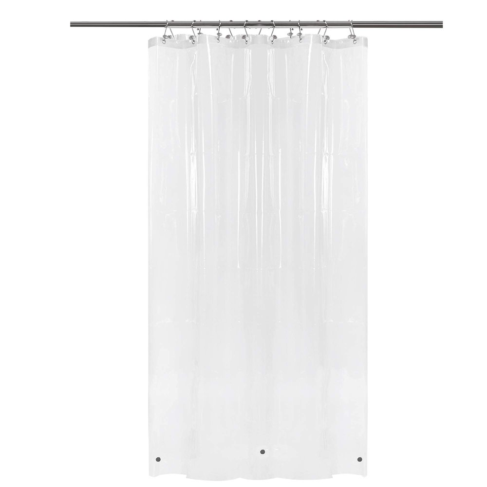 Abipuir RV Shower Curtain Liner with 3 Magnets 47" x 64" Camper Shower Curtain for Travel Trailers, Waterproof PEVA Shower Liner for Camping Stall, PVC Free, Metal Grommets Clear, 47x64