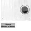 Abipuir RV Shower Curtain Liner with 3 Magnets 47" x 64" Camper Shower Curtain for Travel Trailers, Waterproof PEVA Shower Liner for Camping Stall, PVC Free, Metal Grommets Clear, 47x64 view 2