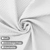 Abipuir Honeycomb Waffle Weave Shower Curtain Cotton Blend Extra Long 84 inch Height, Hotel Luxury, Heavy Weight, Spa, Washable, White, 72x84 Fabric Shower Curtain for Bathroom view 3