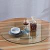 LKP Tempered Glass Rotating Tray 24inch Round Lazy Susan Turntable Tabletop Rotatable Serving Tray Transparent Rotating Plate For Kitchen Dining Table, 85cm33inch view 4
