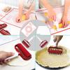 5 pcs Pizza Tools Set incl Dough Roller and Docker and Silicone Pastry Dough Mat and Dough Scraper Cutter Time-Saver Dough Tools Set (5 pcs) view 2