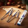(Florian) Multi Proposal 10.04 Inch Tongs High strength stainless steel, Bounds Spring, Smooth Edge For food, BBQ, Bulgogi, Cooking, Outdoor, Korean Kitchen Gadget Tools, Utensils (Blue Large 2 Pcs) view 2