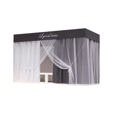 Student Shading Mosquito Net Multi Function Easy Install Single Door Color Matching Double Layer Polyester Upper or Down Berth