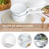 1.2L Saucepan, Enamel Milk Pan, Butter Warmer, Milk Pot, Easy to Cook and Clean, Non-Stick Milk Boiling Pot with Handle for Home Kitchen Restaurant(White) view 2