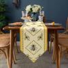 Z&L Home Linen Burlap Table Runner Dresser Scarves, Farmhouse Blossoms Sunflowers and Bee Table Runners for Family Dinner/Holiday Party/Wedding/Events/Kitchen Decor Rural Animals 13x120In view 2