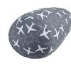Bookishbunny Microbead Cylindrical Bolster Roll Pillow 14" x 6" (Airplane-Darkgray) view 3