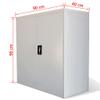 KTHLBRH (Fast Delivery) Metal Storage Cabinet, Locking Metal Storage Cabinet with 2 Adjustable Shelves, Steel Classic Storage Cabinet Office Cabinet with 2 Doors Gray 35.4 Steel view 2