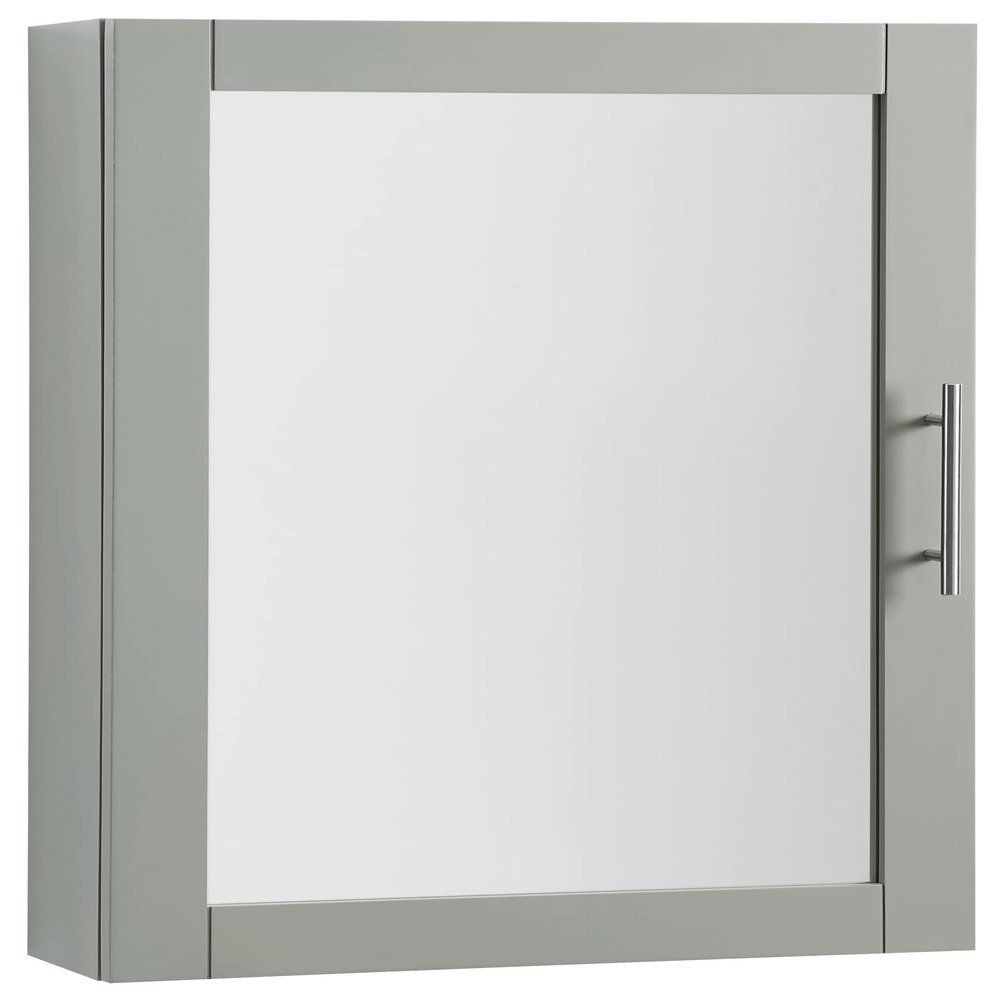 Crosley Furniture Savannah Wall Mounted Bathroom Mirror and Medicine Cabinet, Gray