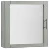 Crosley Furniture Savannah Wall Mounted Bathroom Mirror and Medicine Cabinet, Gray view 1