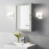 Crosley Furniture Savannah Wall Mounted Bathroom Mirror and Medicine Cabinet, Gray view 2