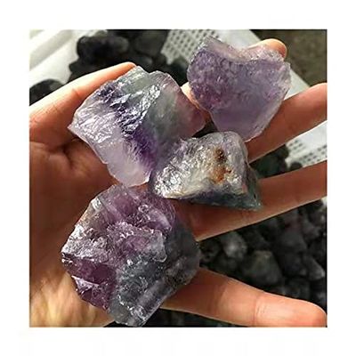 Bulk Natural Crystals raw Rainbow Fluorite Rough Stones for Decoration 200g