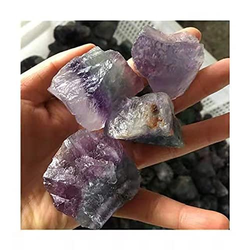 Bulk Natural Crystals raw Rainbow Fluorite Rough Stones for Decoration 200g
