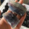 Bulk Natural Crystals raw Rainbow Fluorite Rough Stones for Decoration 200g view 2