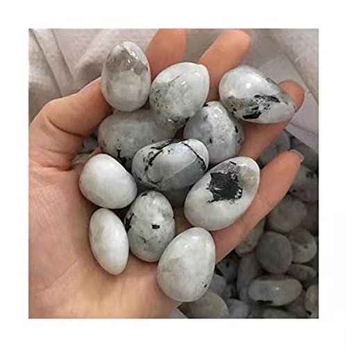 Natural Gemstone Crystals Polished Palm White Moonstone Tumbled Stone for Home Decoration 17-22mm 100g