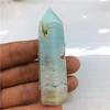 1pc Polished Crystal Tower Sky Blue Amazonite Points for Home Decoration 80-90mm view 3