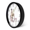 Fashion Girl with Shoes Wall Clock Tide Shop Boutique Decoration Hanging Wall Watch Silent Non-Ticking Clock(Metal Frame) view 2