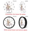 Fashion Girl with Shoes Wall Clock Tide Shop Boutique Decoration Hanging Wall Watch Silent Non-Ticking Clock(Metal Frame) view 4